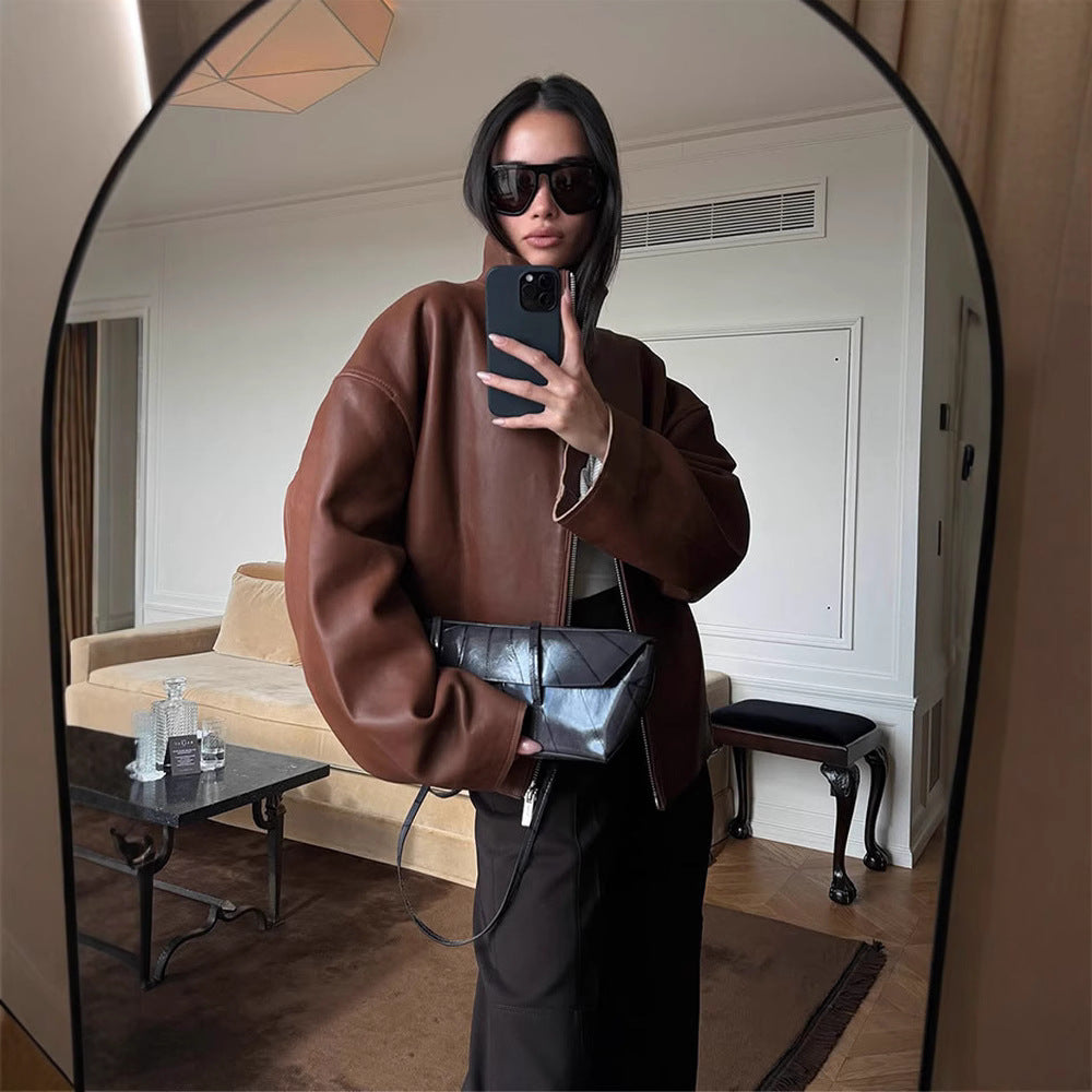 Damen Oversized jacke mit lässigem Schnitt und voluminösen Ärmeln R&B