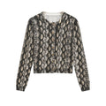 Damen Strickjacke mit Schlangenmuster R&B