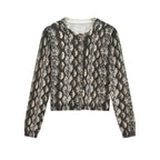 Damen Strickjacke mit Schlangenmuster R&B