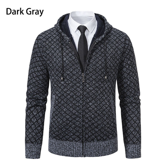 Herren Kapuzenjacke mit strukturiertem Design und eleganten Akzenten R&B