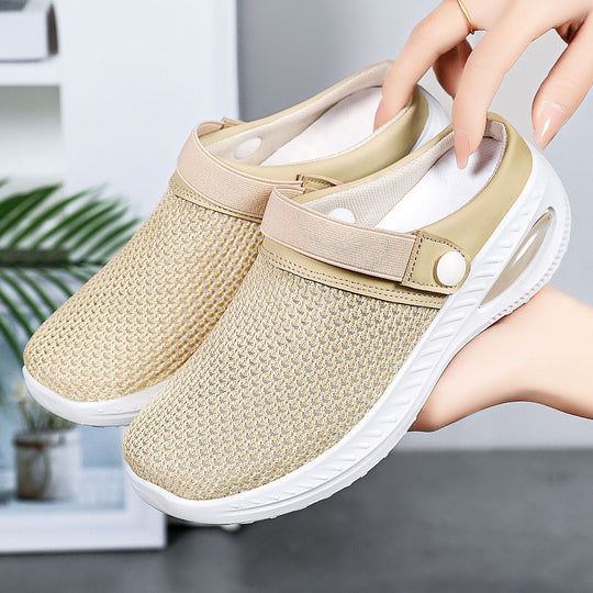 Damen Komfortable und stilvolle Clogs mit elastischem Riemen R&B