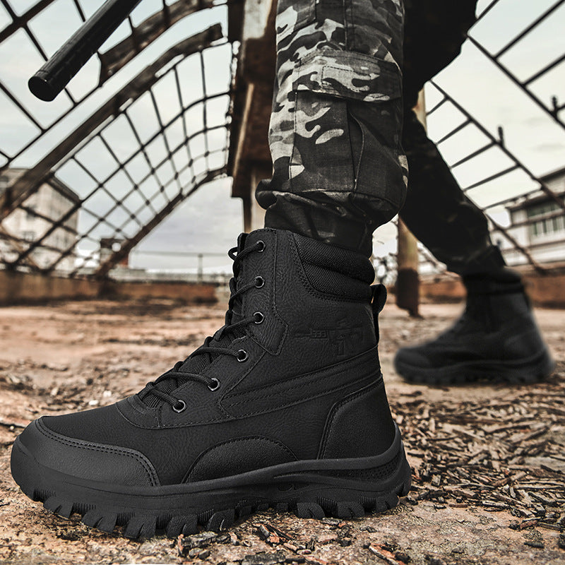 Herren Hochwertige Einsatzstiefel mit rutschfester Sohle und atmungsaktivem Design R&B