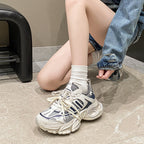 Damen sportliche Chunky Sneakers R&B