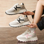 Damen Elegante Freizeit-Sneaker mit atmungsaktiver Sohle und gepolstertem Innenfutter R&B