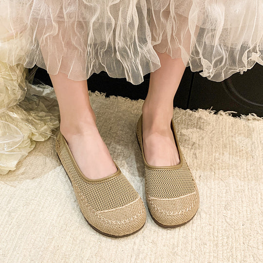 Damen Atmungsaktive Sommer-Ballerinas mit elastischer Sohle R&B