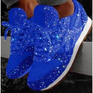 Damen Glitzernde Sport Sneakers R&B
