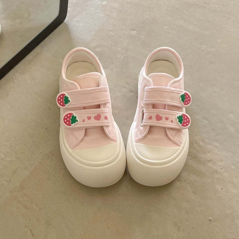 Damen Bequeme Sneaker mit Schnallenverschluss und verspielten Applikationen R&B