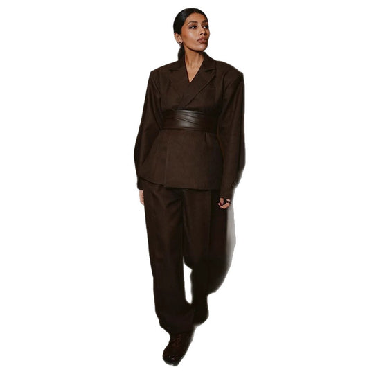 Damen elegantes Blazer Outfit R&B