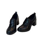 Damen elegante Stiefeletten mit modischem Riemendesign und bequemem Blockabsatz R&B
