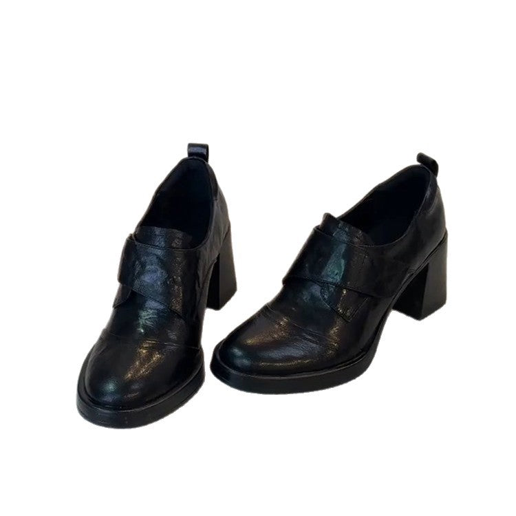 Damen elegante Stiefeletten mit modischem Riemendesign und bequemem Blockabsatz R&B