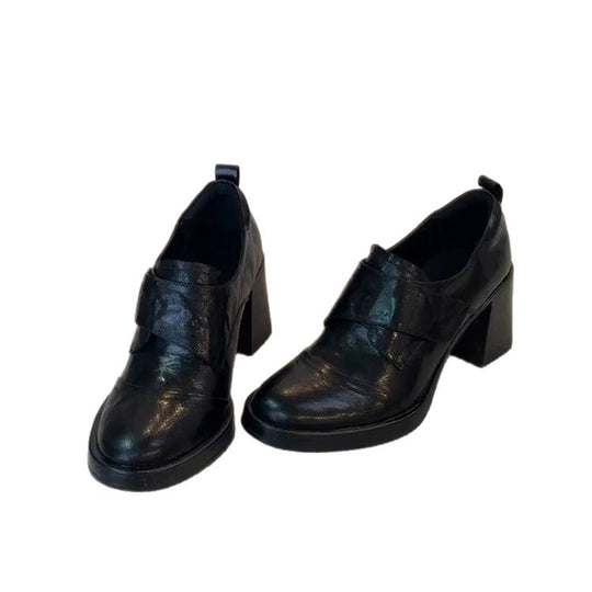 Damen elegante Stiefeletten mit modischem Riemendesign und bequemem Blockabsatz R&B