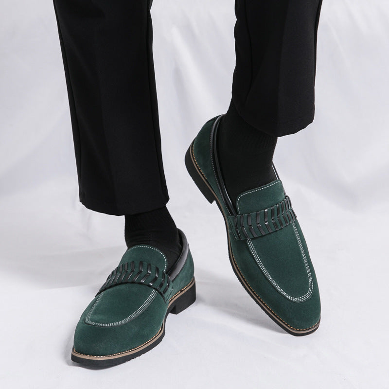 Damen elegante Mokassins mit modischem Riemen R&B