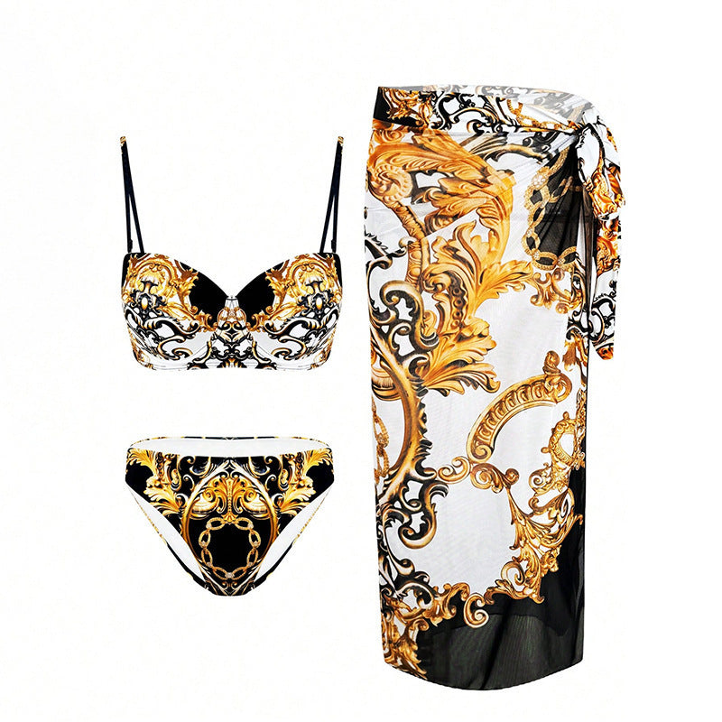 Damen Bikiniset mit elegantem Wickelrock