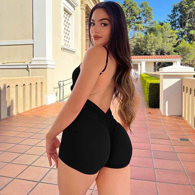 Damen Bodysuit mit schmalem Schnitt und feinen Spaghetti-Trägern R&B