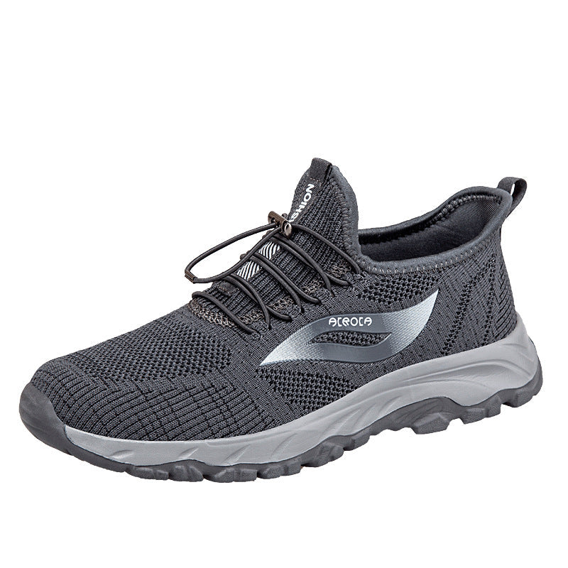 Damen Sportliche Strick Sneakers mit elastischem Schnellschnürsystem R&B