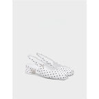 Damen Slingback-Pumps mit verspieltem Punktedesign und niedrigem Absatz R&B