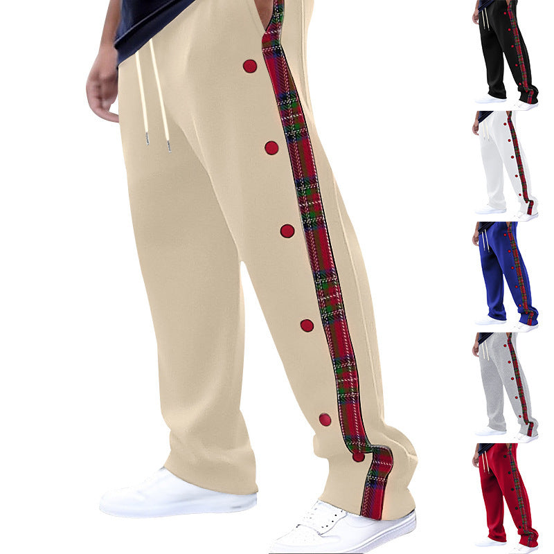 Damen Sportliche Freizeithose mit Knopfleiste R&B