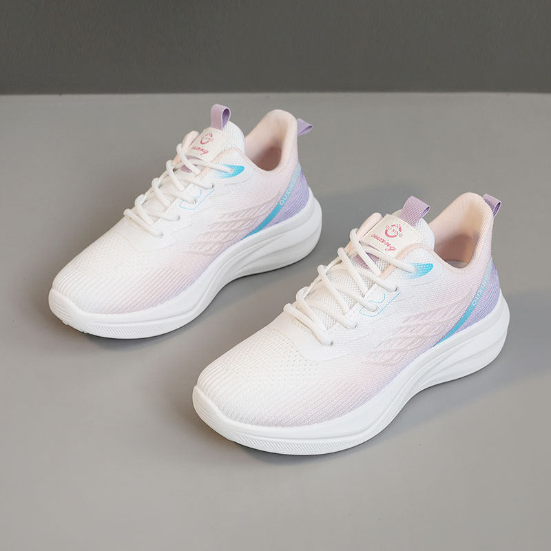 Damen Atmungsaktive Lauf-Sneaker mit elastischem Futter und dämpfender Sohle R&B