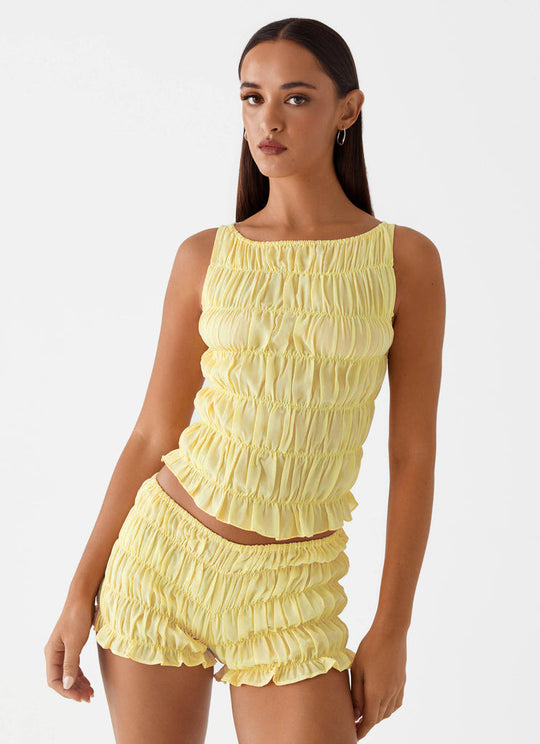 Damen Smock-Shorts mit voluminösem Schnitt R&B