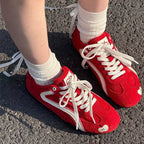 Damen Sneakers mit verspieltem Applikationsdesign und atmungsaktiver Sohle R&B