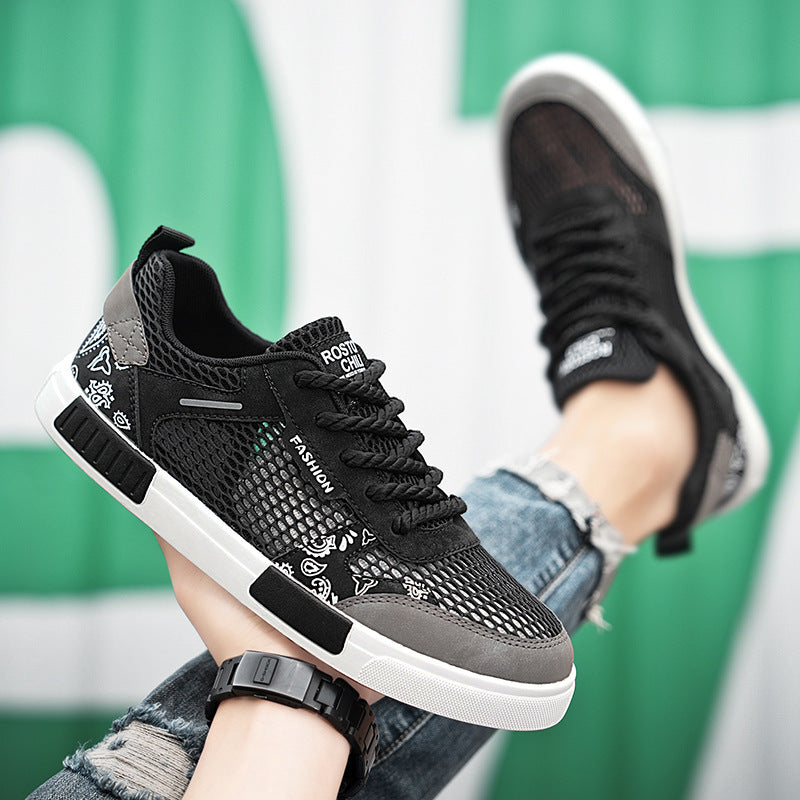 Damen Modische Sneakers mit atmungsaktivem Mesh-Obermaterial und stoßdämpfender Sohle R&B