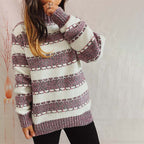 R&B | Gestreifter Strickpullover im Modernen Stil