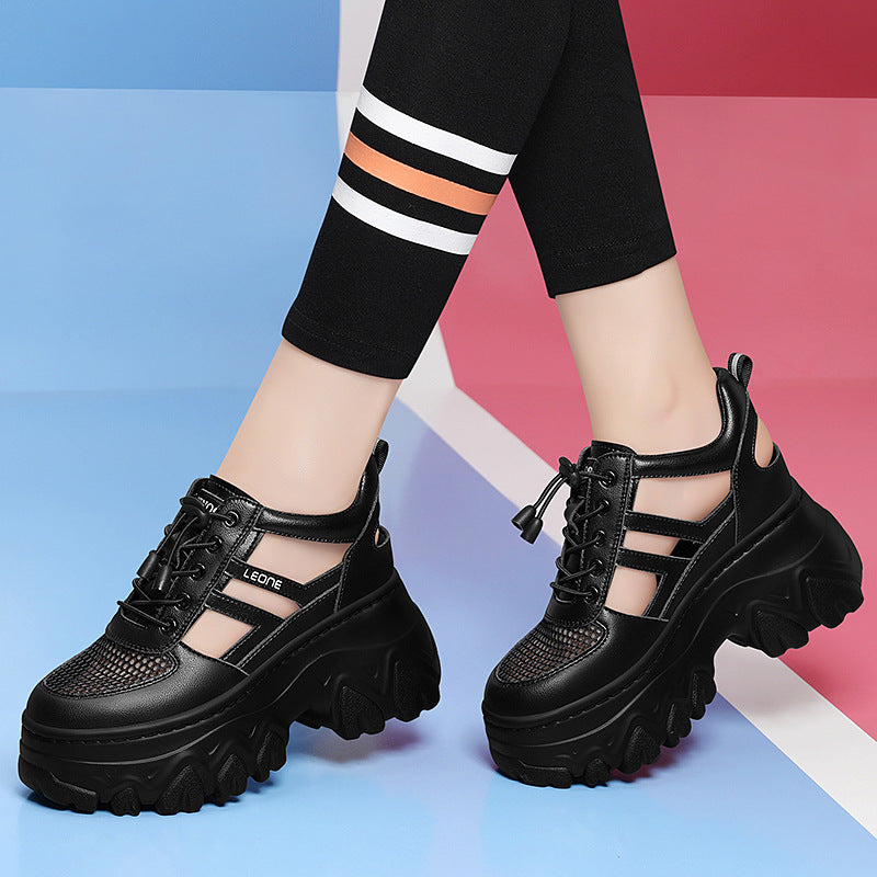 Damen trendige Plateau-Sneaker R&B