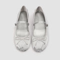 Damen elegante Ballerinas mit dezentem Riemen und feinem Schleifendetail R&B