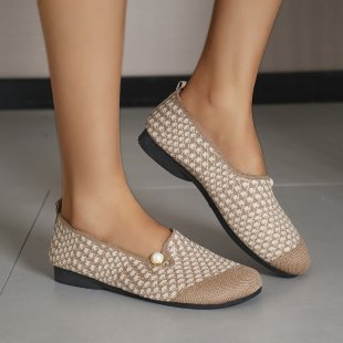 Damen Komfortable Slipper mit modischem Strukturmuster R&B