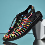 Damen Sportliche Freizeitschuhe mit buntem Schnürsystem R&B