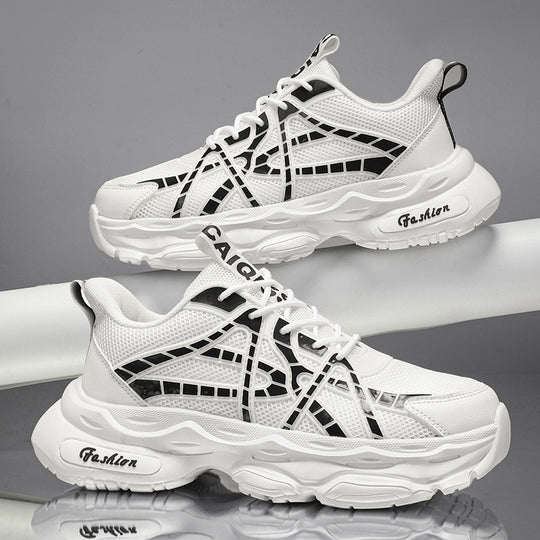 Damen Sportliche und moderne Sneaker mit atmungsaktiver Mesh-Oberfläche und dämpfender Sohle R&B