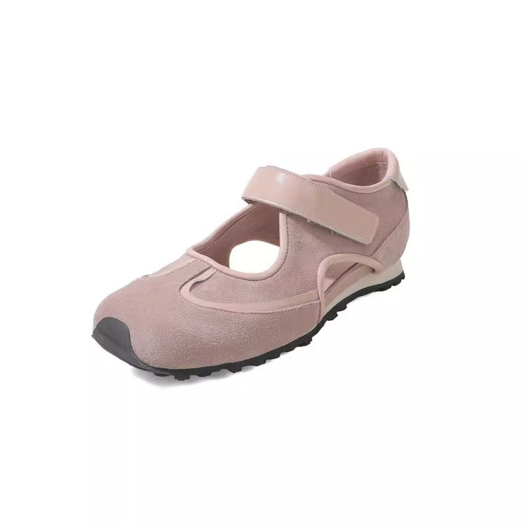 Damen Komfortable Clogs mit verstellbarem Klettverschluss und atmungsaktiver Sohle R&B