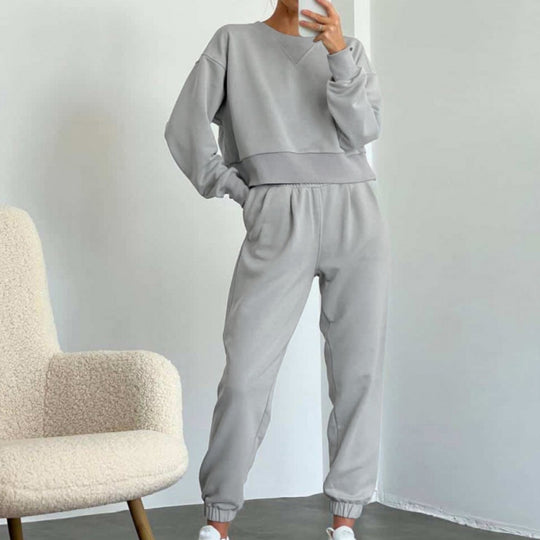 Damen sportliches Freizeit-Set mit hochflexiblem Bund und modernem Schnitt R&B