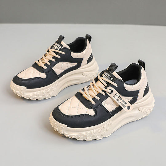 Damen Sportliche Chunky Sneakers mit gepolsterter Laufsohle R&B