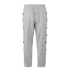 Herren modische Designerhose mit Knopfleiste und verstellbarem Bund R&B