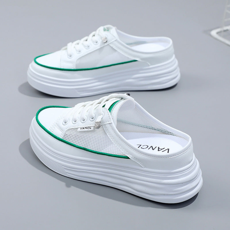 Damen lässige Sneaker mit atmungsaktivem Mesh-Obermaterial und dämpfender Sohle R&B