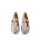 Damen elegante Ballerinas mit dekorativer Schnalle R&B
