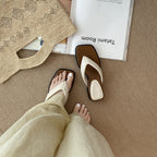 Damen Modische Zehentrenner-Sandalen mit trendigem Design und rutschfester Sohle