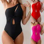 Damen Einseitiger Cut-Out Badeanzug R&B