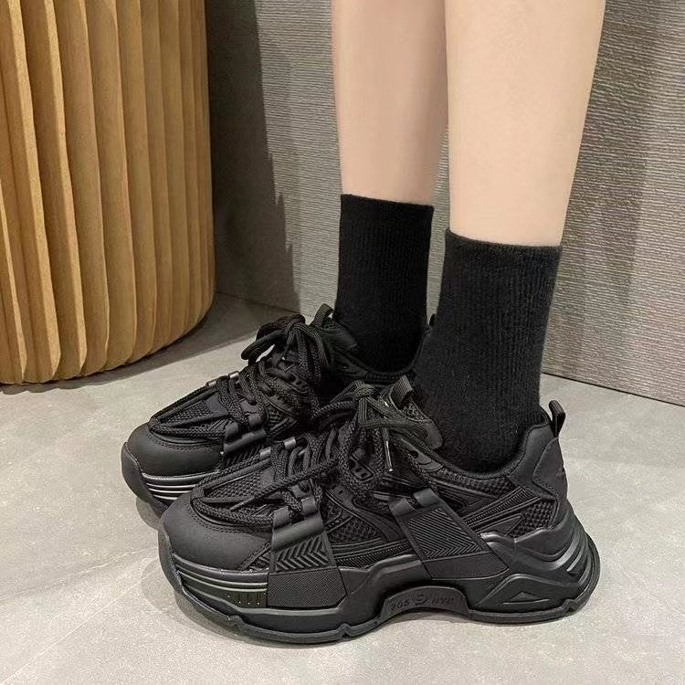 Damen Sportliche chunky Sneakers mit atmungsaktiver Oberflächenstruktur R&B