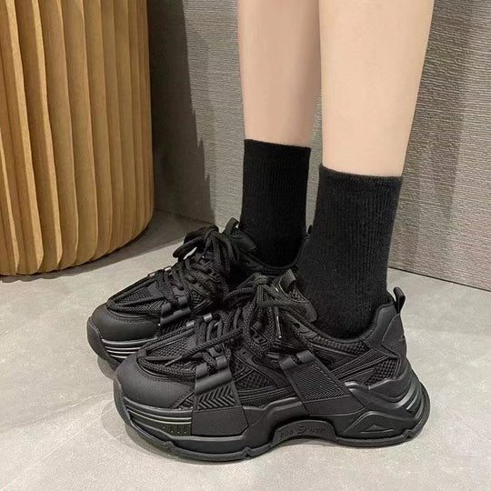 Damen Sportliche chunky Sneakers mit atmungsaktiver Oberflächenstruktur R&B