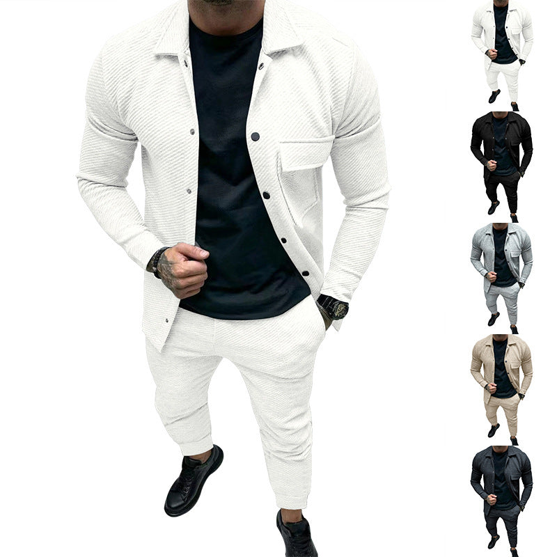Herren Freizeitanzug mit strukturiertem Design und stilvollen Details R&B