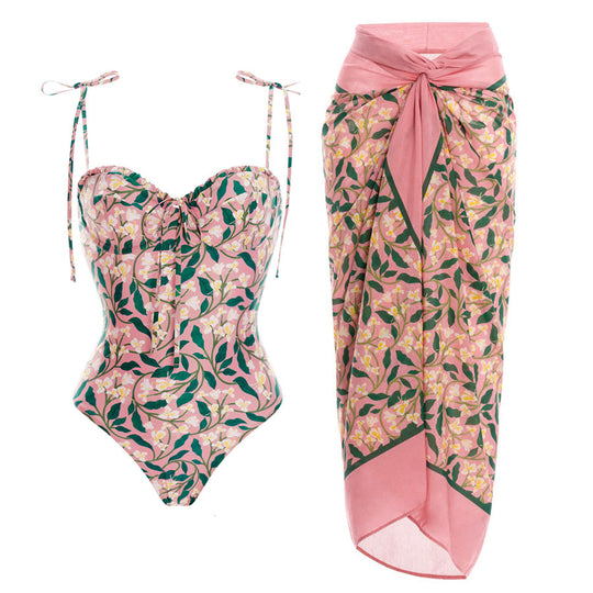 Damen Bikiniset mit verspielten Rüschen und hohem Taillenbund R&B