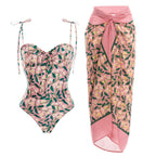 Damen Bikiniset mit verspielten Rüschendetails R&B