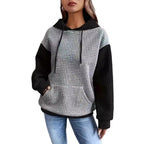 Damen Kapuzenpullover mit strukturiertem Design und praktischen Taschen R&B