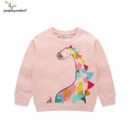 Mädchen Sweatshirt mit kreativem Giraffenmotiv R&B