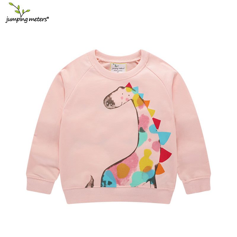 Mädchen Sweatshirt mit kreativem Giraffenmotiv R&B