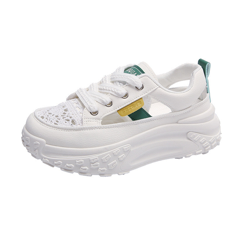 Damen modische Sneakers mit luftigen Einsätzen und komfortabler Dämpfung R&B