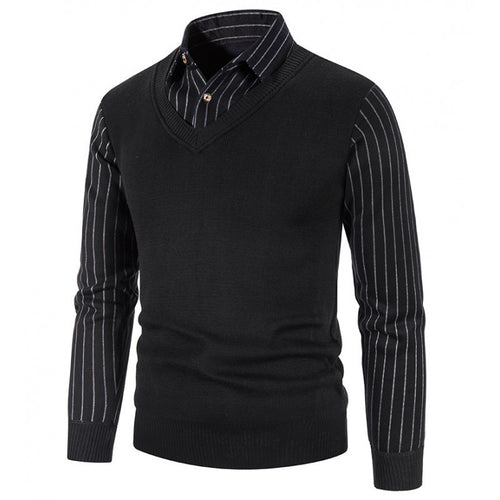 Herren eleganter V-Ausschnitt Pullover R&B