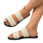 Damen Komfortable und modische Riemen-Sandalen mit strukturiertem Obermaterial R&B
